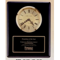 Black Piano Finish Clock w/ Waterfall Bezel & Glass Lens (10 1/2"x13")